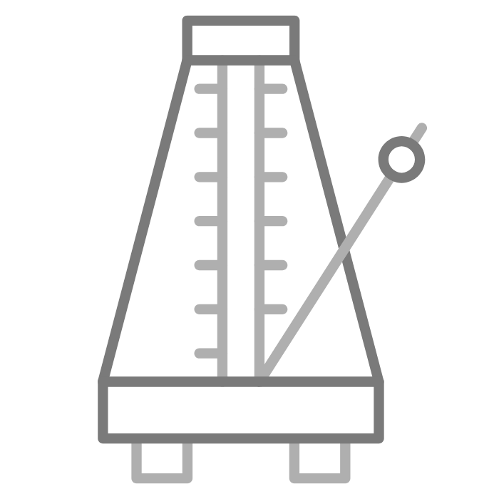 Abstract pulse waveform icon representing slow-burn cinematic funk rhythms.